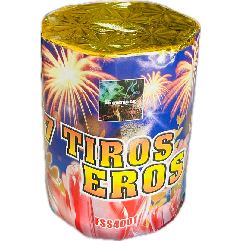 7 tiros eros 7 shots cake