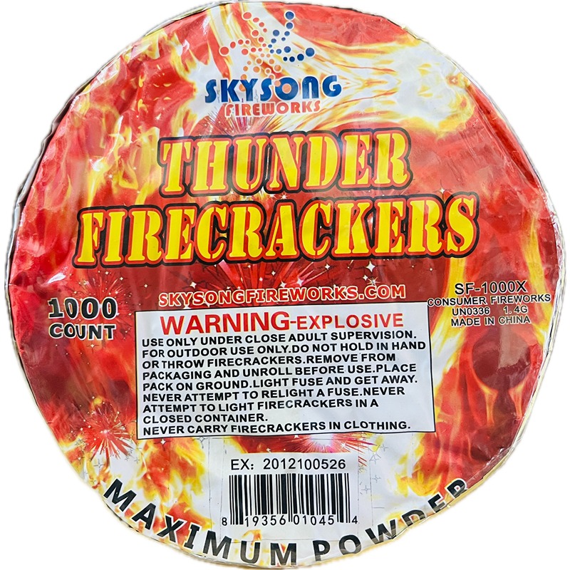 thunder firecracker 1000 crackers