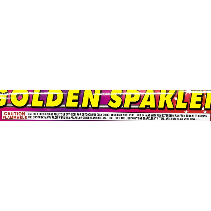 gold sparklers 18 inch 1 x 6