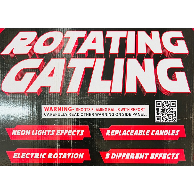 rotating gatling candles 3x325 shots